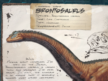Ps4 Ark ブロントサウルス Brontosaurus ゲームは好きだが上手くない